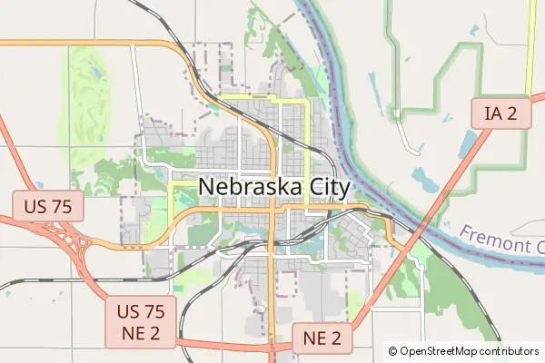 Mapa Nebraska City