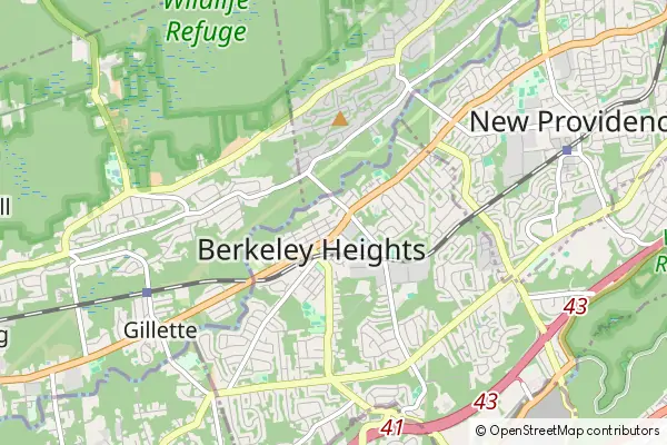 Mapa Berkeley Heights