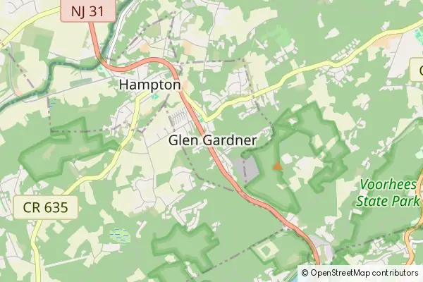 Mapa Glen Gardner