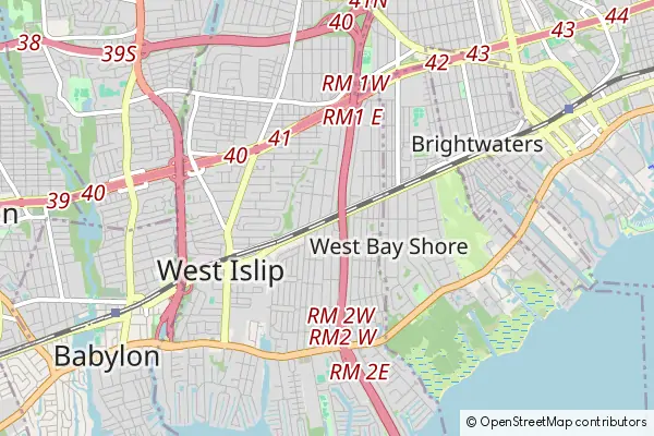 Mapa West Islip