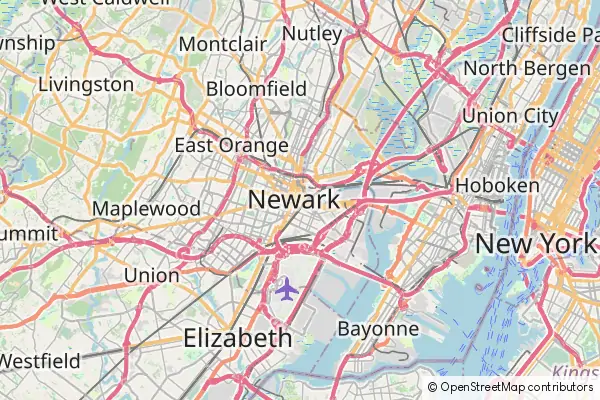 Mapa Newark