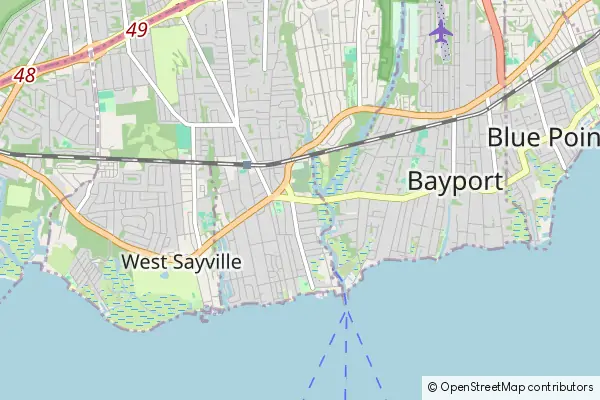 Mapa Sayville