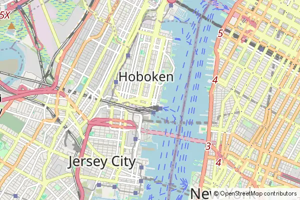 Mapa Hoboken