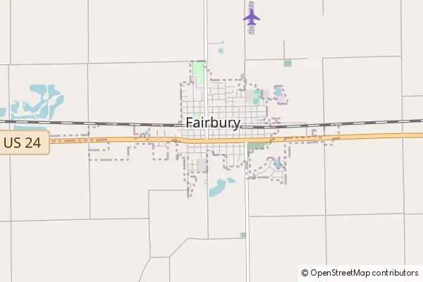 Mapa Fairbury