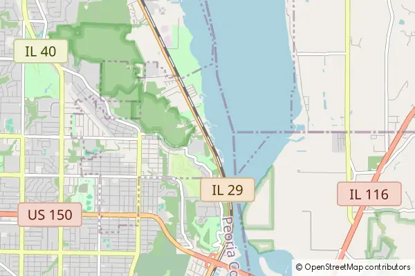 Mapa Peoria Heights