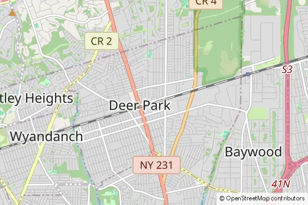 Mapa Deer Park