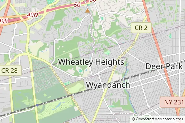 Mapa Wheatley Heights