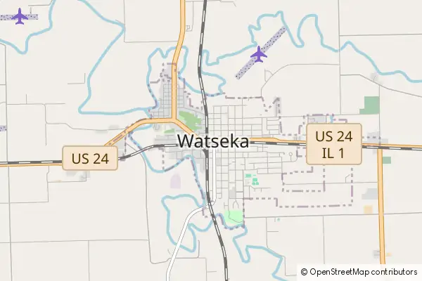 Mapa Watseka