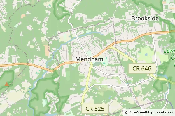 Mapa Mendham