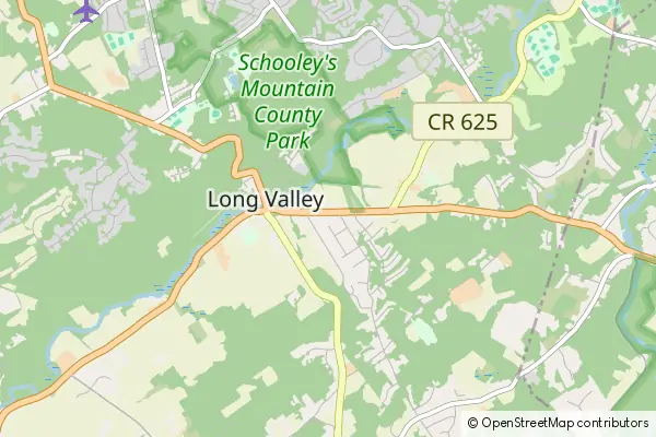 Mapa Long Valley