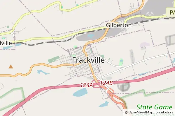 Mapa Frackville