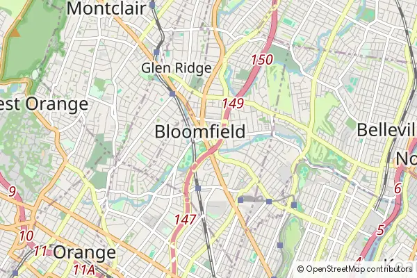 Mapa Bloomfield