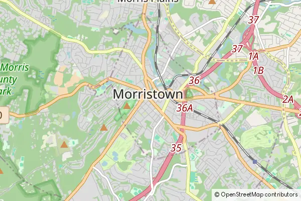 Mapa Morristown