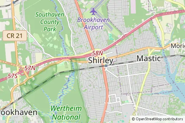 Mapa Shirley