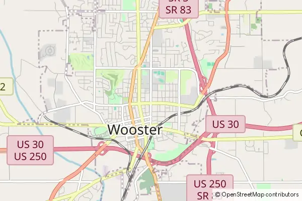 Mapa Wooster