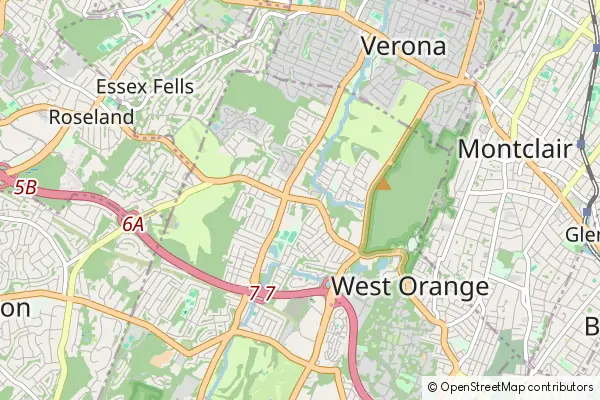 Mapa West Orange