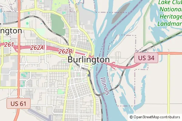 Mapa Burlington