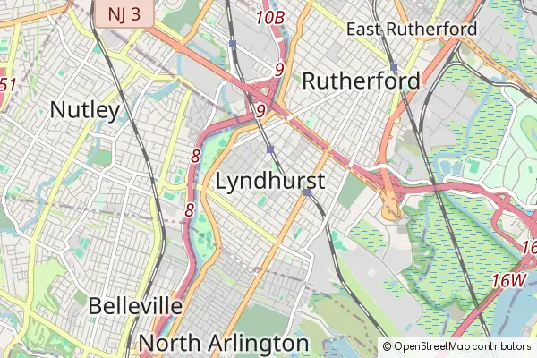 Mapa Lyndhurst