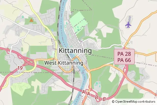 Mapa Kittanning