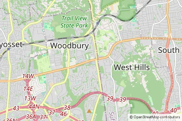 Mapa Woodbury