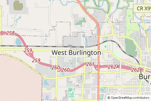 Mapa West Burlington