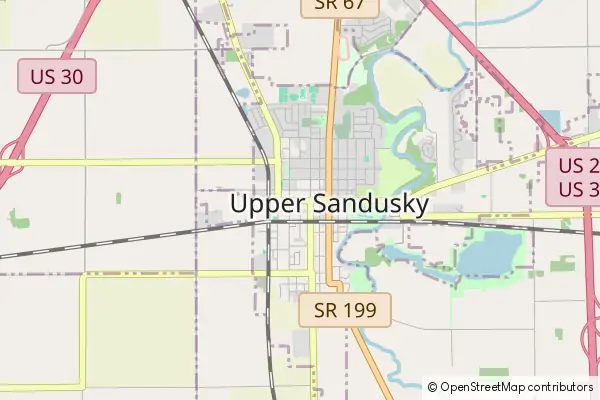 Mapa Upper Sandusky