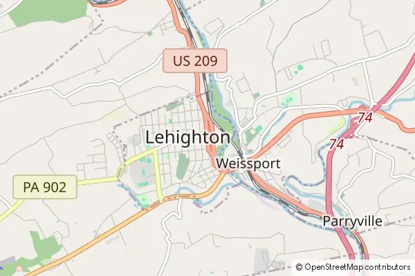 Mapa Lehighton