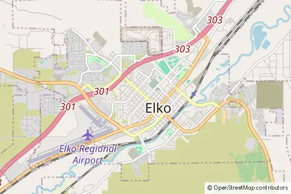 Mapa Elko