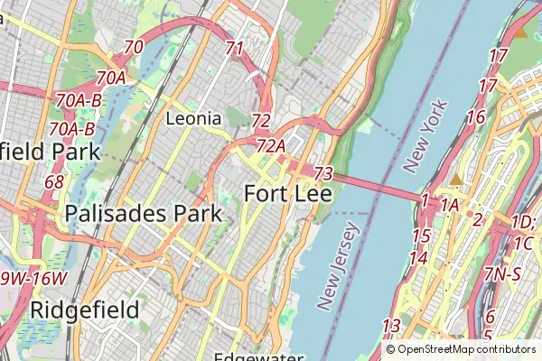 Mapa Fort Lee