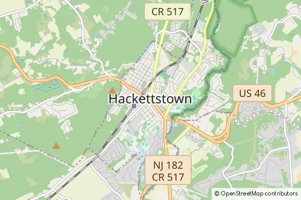 Mapa Hackettstown