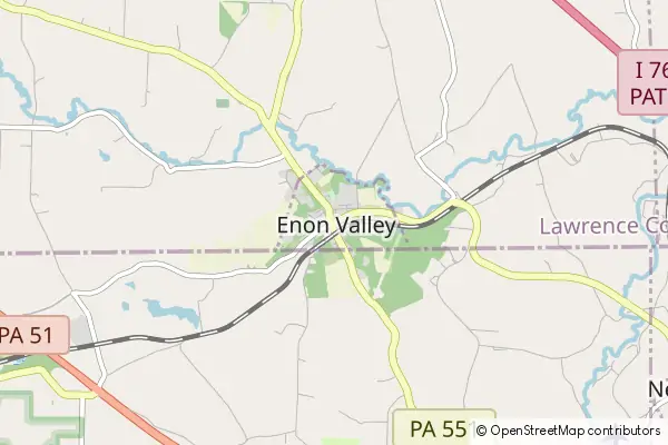 Mapa Enon Valley