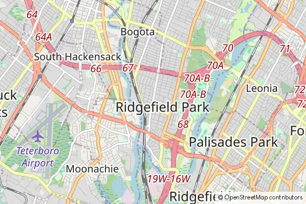 Mapa Ridgefield Park