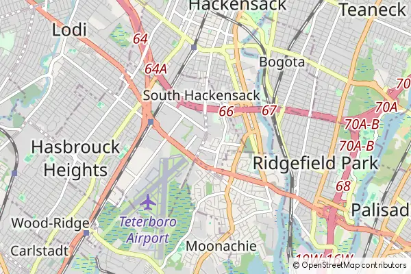 Mapa South Hackensack