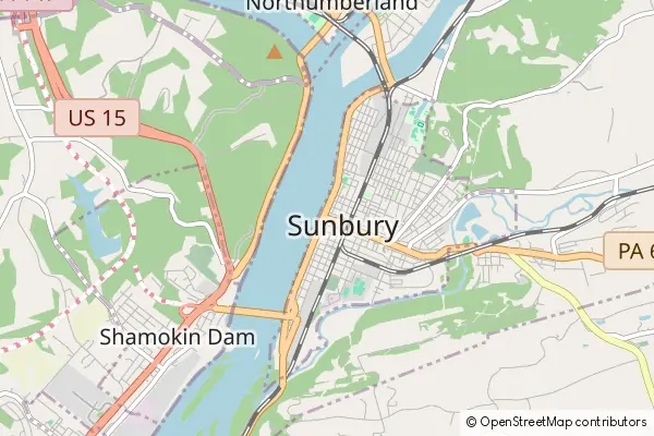 Mapa Sunbury