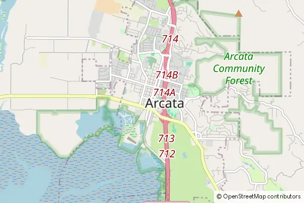 Mapa Arcata