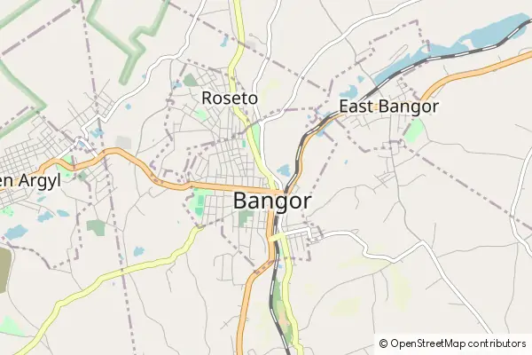 Mapa Bangor