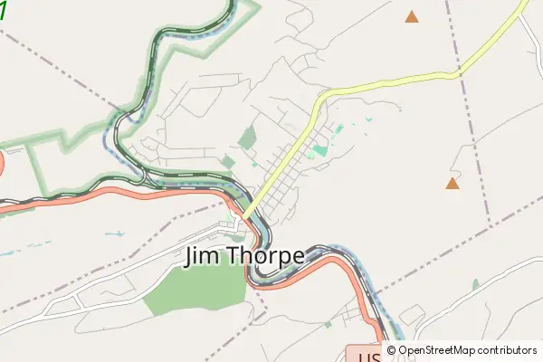 Mapa Jim Thorpe