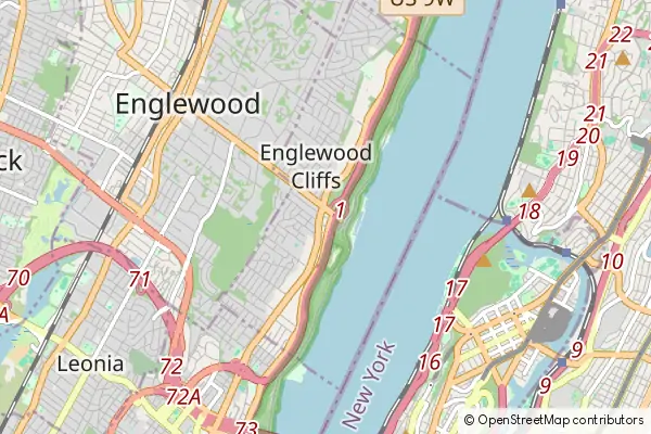 Mapa Englewood Cliffs