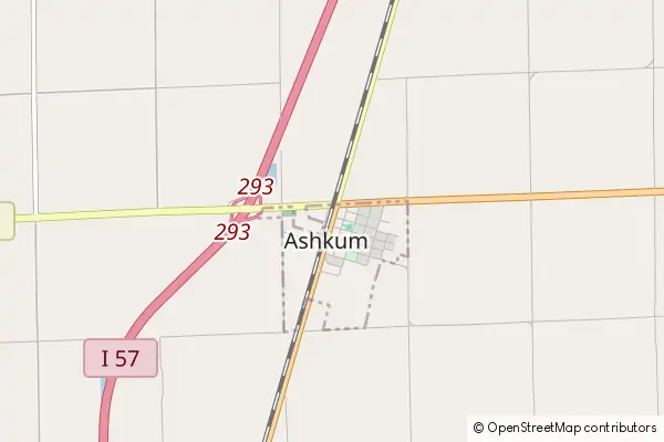 Mapa Ashkum