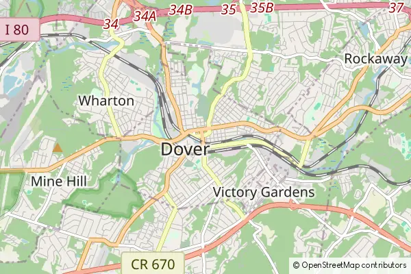 Mapa Dover