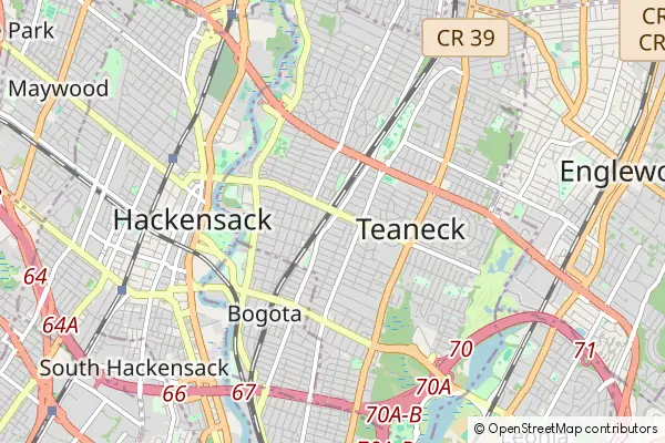 Mapa Teaneck