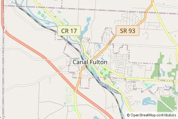 Mapa Canal Fulton