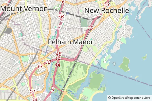 Mapa Pelham Manor