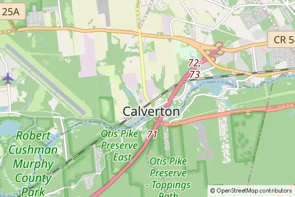 Mapa Calverton