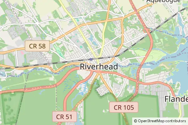 Mapa Riverhead