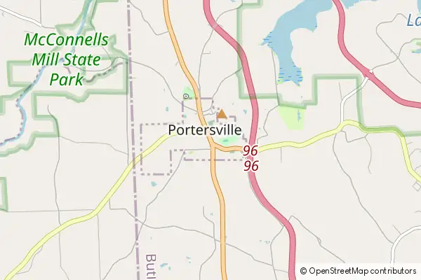 Mapa Portersville