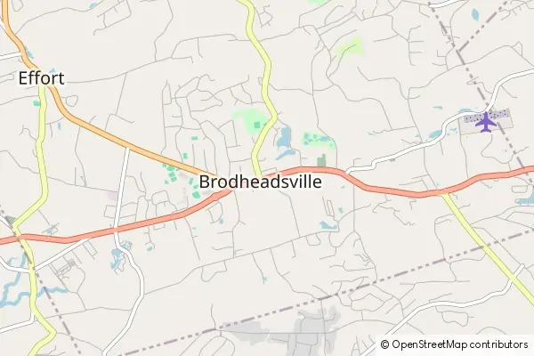 Mapa Brodheadsville