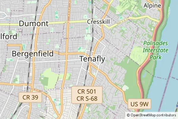 Mapa Tenafly