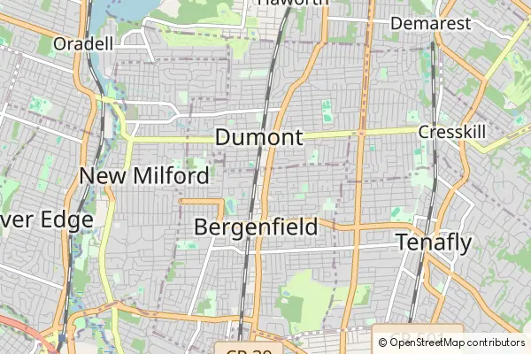 Mapa Bergenfield