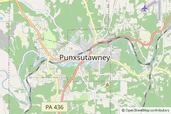 Mapa Punxsutawney